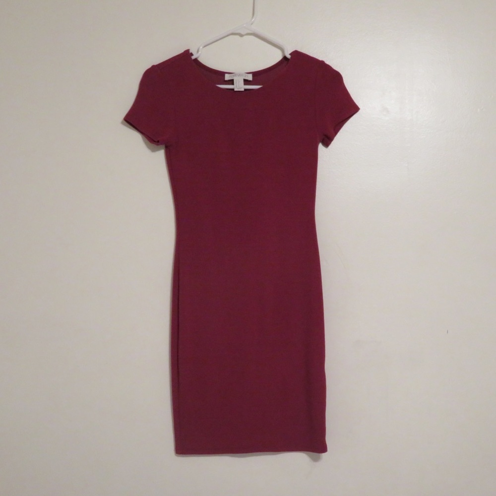 Forever 21 Burgundy Bodycon Dress